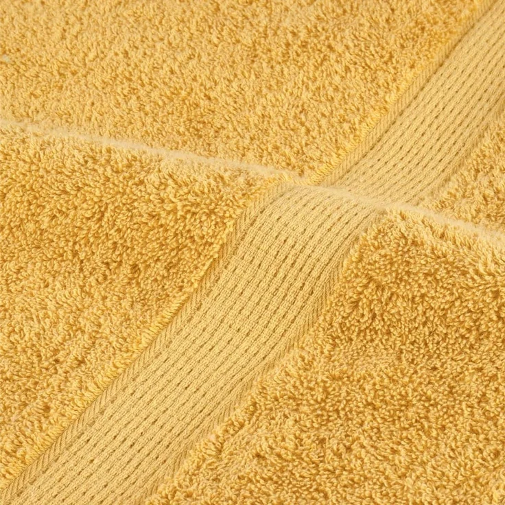 vidaXL Premium Handtücher SOLUND 2 Stk. Gold 100x200 cm 600 g/m² 137293 – Bild 5
