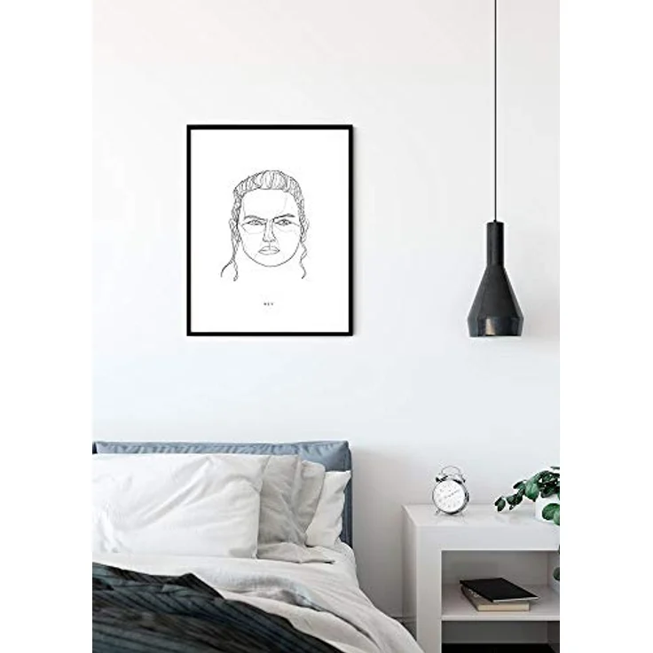 Komar Wandbild | Star Wars Classic Force Faces Rey | Premium Kunstdruck, 40 x 50 cm, Kinderzimmer Dekoration, ohne Rahmen, lichtbeständig und wasserfest, MADE IN GERMANY – Bild 2