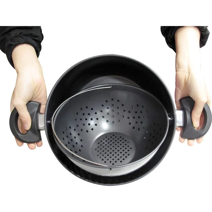 Genius World´s Greatest Pot 3-teilig Kochtopf-Set mit Siebeinsatz ø 25cm 24655 – Bild 9