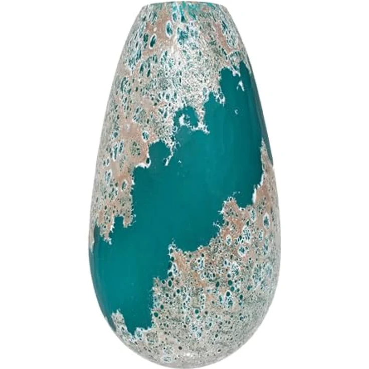 NTK-Collection Vase Ocean XXL, Türkis/Gold Dekovase Tischvase mit 20,8 cm Breite – Bild 2
