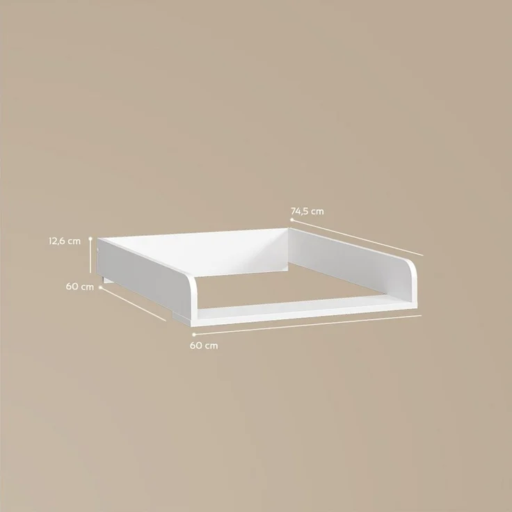 Livinity® Waschmaschinenumbauschrank Paolina, Weiß, (1-St) – Bild 3