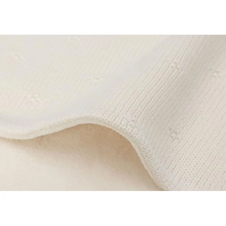 Jollein Cosy Knit Babydecke - 75x100 cm - Ivory/Ve – Bild 5