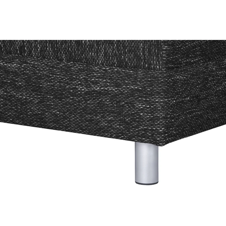 Wohnlandschaft Sofa Couch Ecksofa Eckcouch in Gewebestoff schwarz Minsk XXL – Bild 9