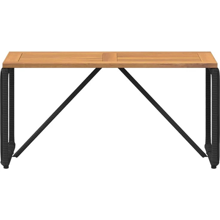 vidaXL Tisch für Outdoor Schwarz und Braun 80 x 40 x 40 cm Poly-Rattan 42025164 – Bild 5