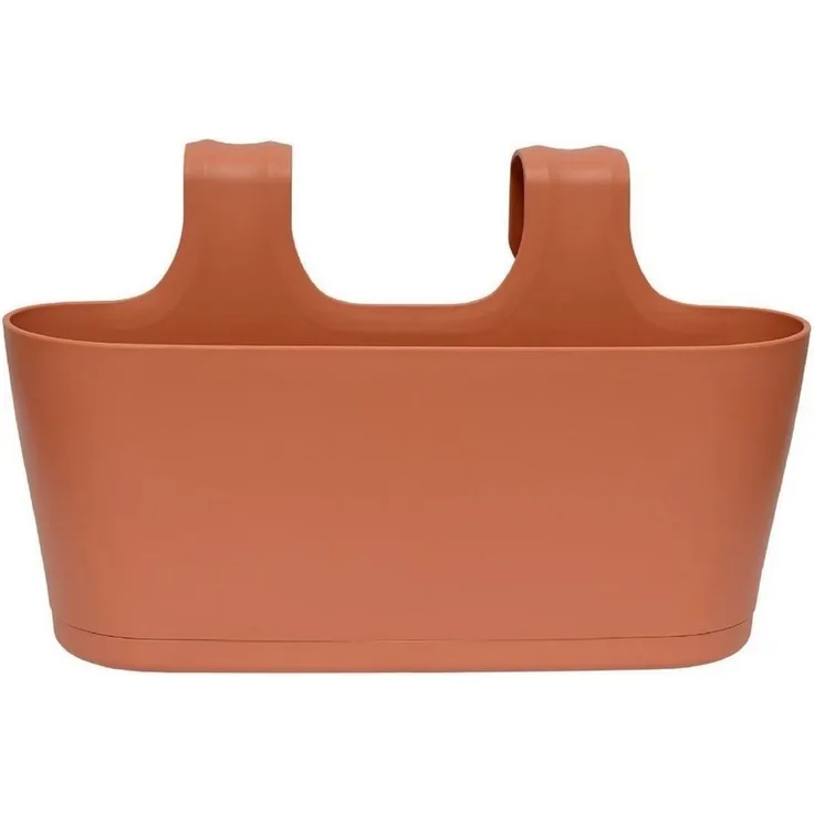 Engelland Blumenkasten Blumentopf zum Hängen (Vorteils-Set, 1 St, Fassungsvermögen je Topf 5,5 Liter), UV-Beständig, Frostbeständig, Wasserauffangschalen