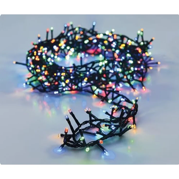 Spetebo LED-Lichterkette LED Lichterkette mit 8 Leuchtfunktionen, 200-flammig, Weihnachts Beleuchtung mit Speicherchip – Bild 2