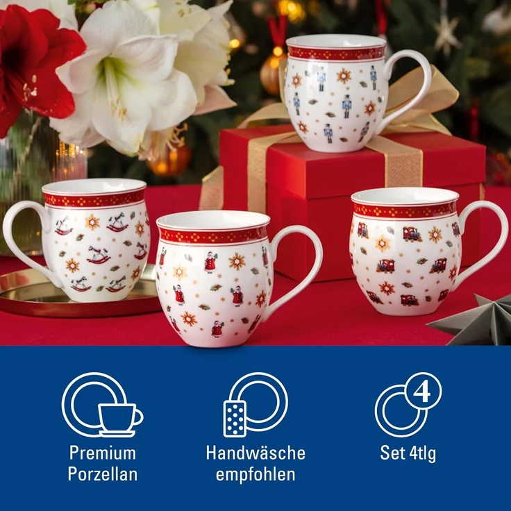 Villeroy & Boch Toy's Delight Jubiläums-Becher Set 4-teilig – Bild 3