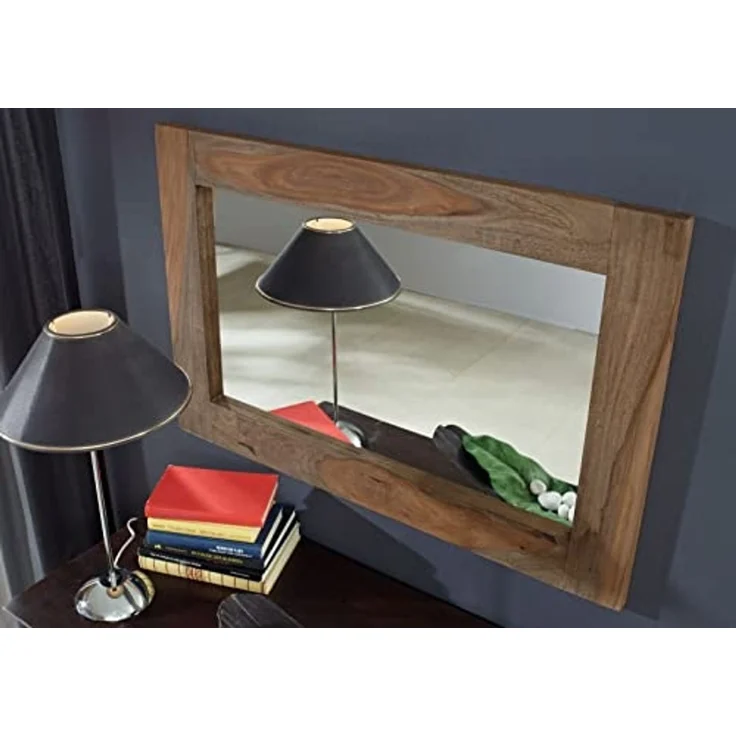 Spiegel Sheesham 90x3x60 grau geölt NATURE GREY #709 – Bild 3