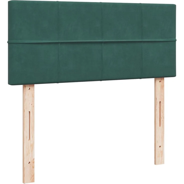 vidaXL Boxspringbett mit Matratze Dunkelgrün 120x200 cm Samt 3286285 – Bild 8