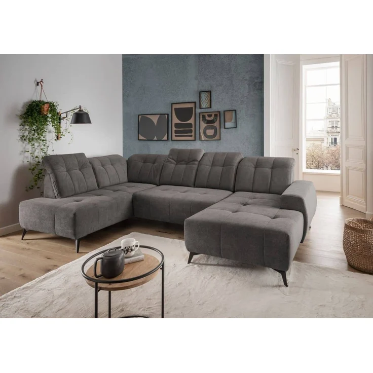 U-Form Wohnlandschaft Sano mit Elektrofunktion | Benformato – Bild 1