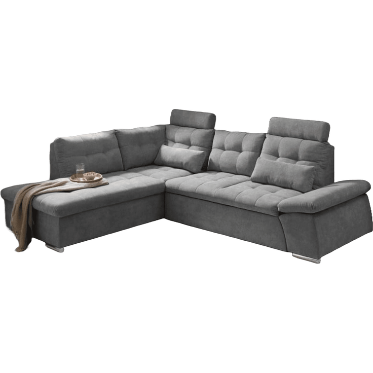 Entdecken Sie zeitlose Eleganz: Das Nalo Schlafsofa von ED Exciting Design mit verstellbaren Armlehnen und Bettkasten – Bild 5