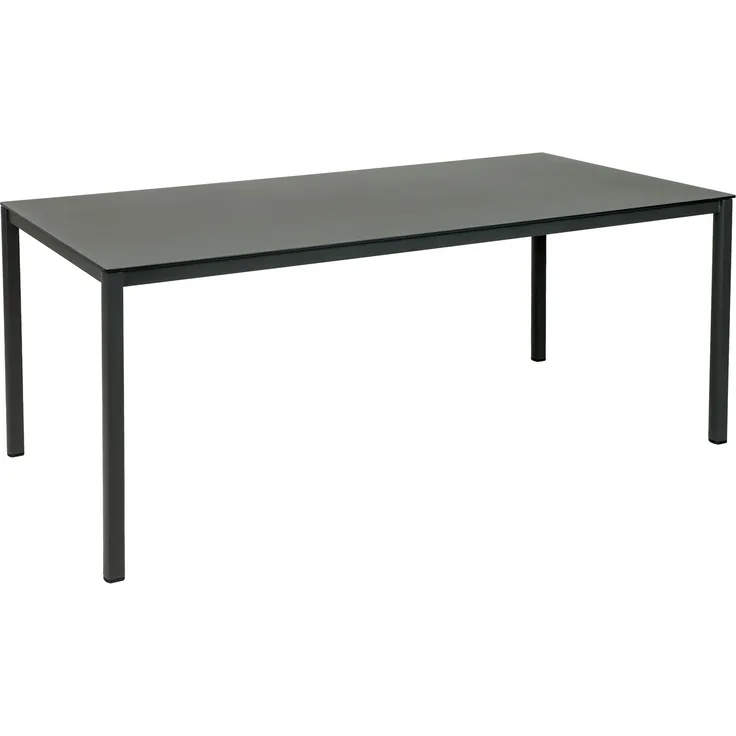 greemotion Gartentisch Grenada Comfort, Edelstahl, Glasplatte, Keramik-Look, robust und pflegeleicht, ideal für den Außenbereich, anthrazit
