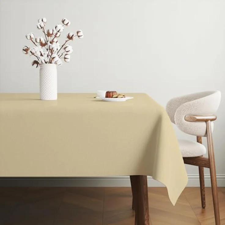 Martina Home Wachstuch-Tischdecke TER 140, rund, beige – Bild 4