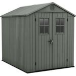 Dmora Gartenhaus Osoyoos, Gartenhütte, Gartenhaus, Werkzeugschuppen, 190x244 h221 cm, Grün
