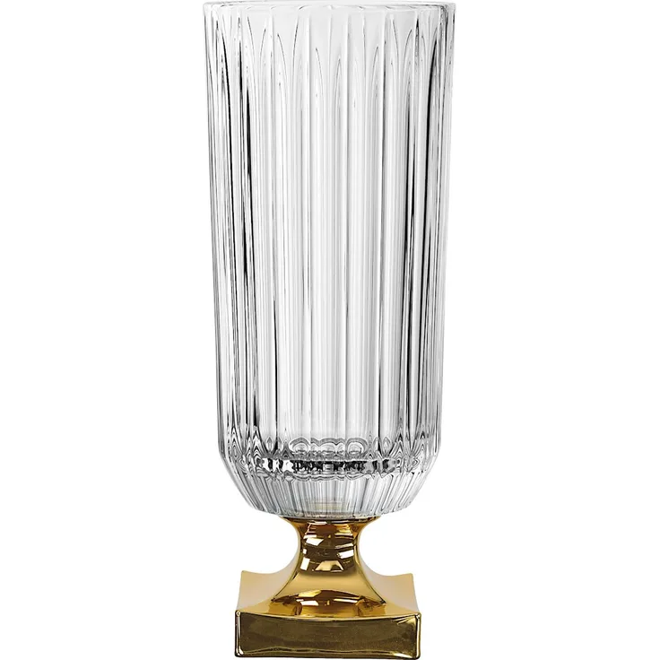 NACHTMANN 104163 MINERVA Vase mit Fuß GOLD 40 cm