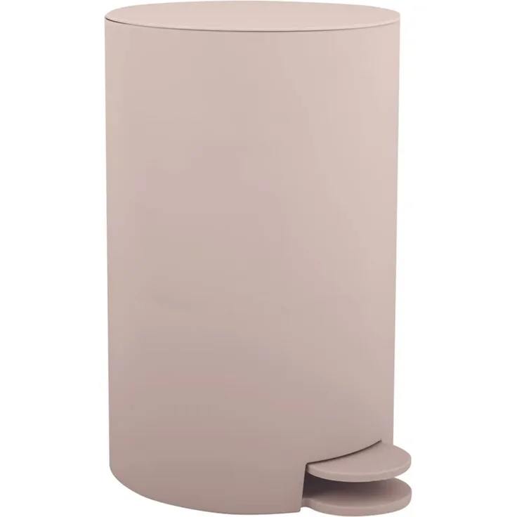 MSV Kosmetikeimer "Osaki" Mülleimer Treteimer Abfalleimer - 3 Liter – mit herausnehmbaren Inneneimer - Beige