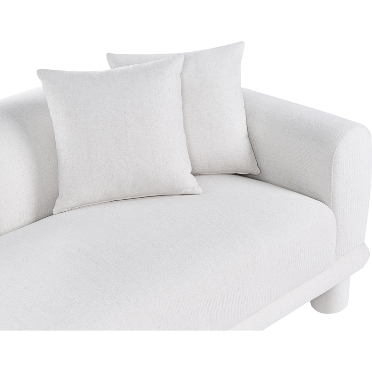 Sofa 3-Sitzer PORI Stoff Cremeweiß – Bild 6