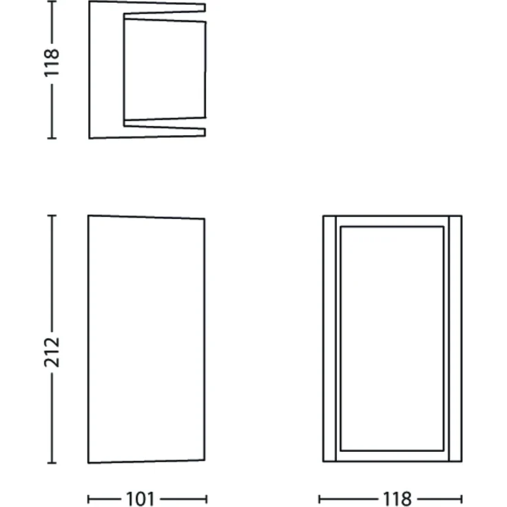 Philips Bridge myGarden moderne Wandaußenleuchte anthrazit E27 – Bild 3