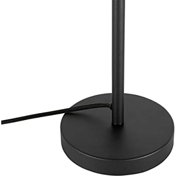 QAZQA Bizle Art-Deco-Tischlampe schwarz mit Rauchglas, rund, dimmbar, E27, 46 cm hoch – Bild 9