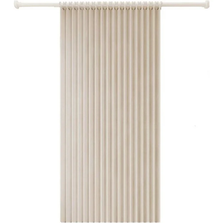 Minicloss Duschvorhang Wasserdichter Magnet-Falt-Duschvorhang, Verdickter Leinenoptik-Vorhang Breite 100 cm (1-tlg), Ideal für Badezimmer, Türrahmen, Schlafzimmer und als Raumteiler – Bild 4