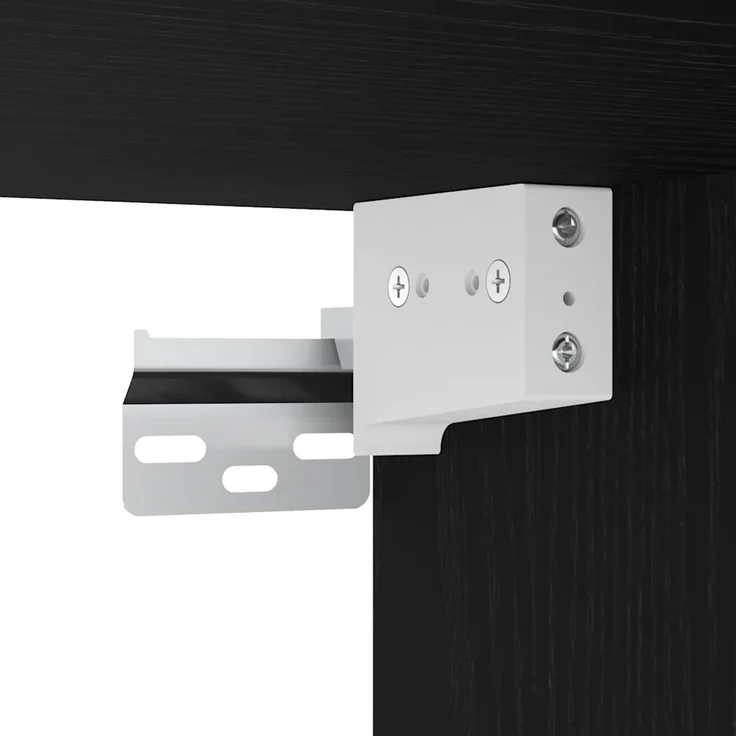 vidaXL Bad-Wandschrank Schwarz 80x25x30 cm Holzwerkstoff 860077 – Bild 9
