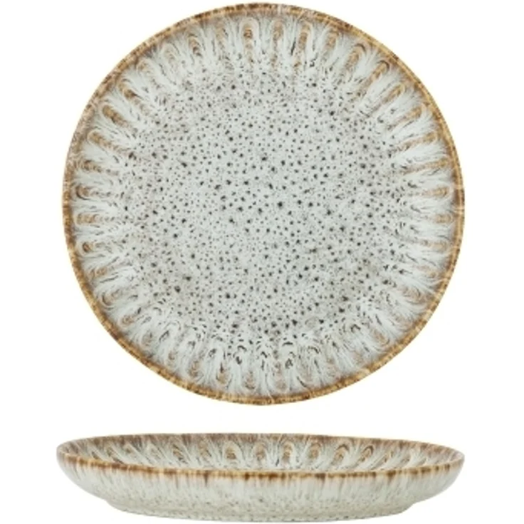 CREATIVE COLLECTION Fleur Teller Natur Steingut