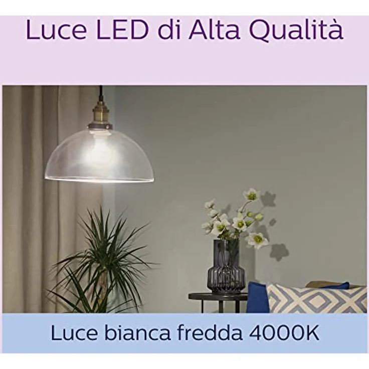 Philips E27 LED-Filamentlampe 7W 850lm klar 4.000K, 6er-Set – Bild 4