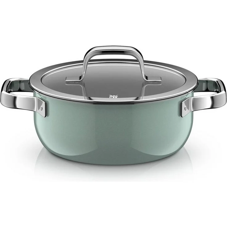 WMF Bratentopf Fusiontec Mineral Pro, Bratentopf mit Decke, 20 cm, Eucalyptus Haze, (Set, 1-tlg), mit Glasdeckel. Spülmaschinengeeigneter Topf – Bild 4