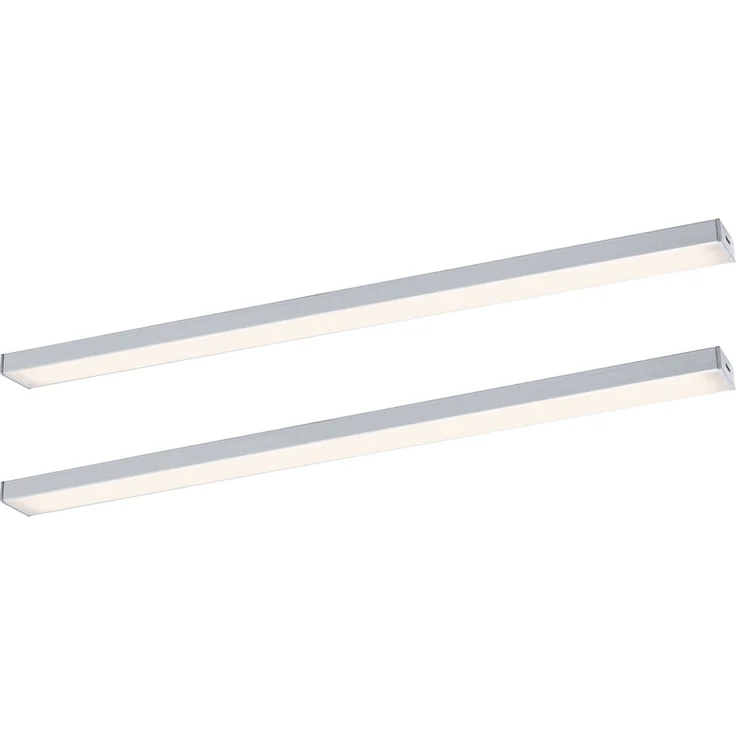 LED Unterschrankleuchte Inline Erweiterungsset 3000K dimmbar 2x4W 350x26mm 2x350lm 24V Chrom matt – Bild 1