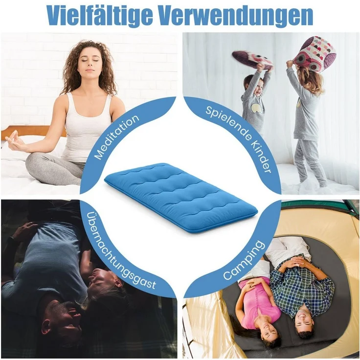 Futonmatratze Bodenmatratze, KOMFOTTEU, mit waschbarem Bezug,Tragetasche – Bild 3
