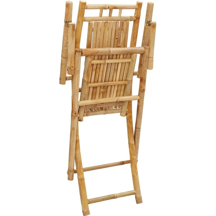 vidaXL Gartenstühle 6 Stk. Klappbar 53x66x99 cm Bambus 3278515 – Bild 7