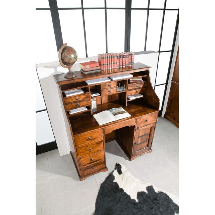 Sekretär Akazie 128x58x138 honig lackiert OXFORD #0516 – Bild 2