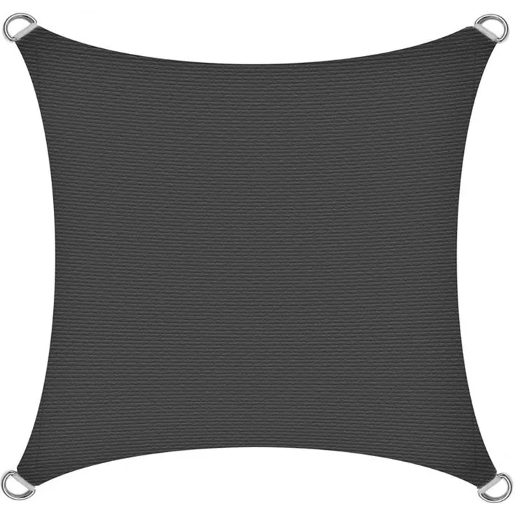 Estexo Sonnensegel, Quadrat, HDPE, Anthrazit, 4x4 m