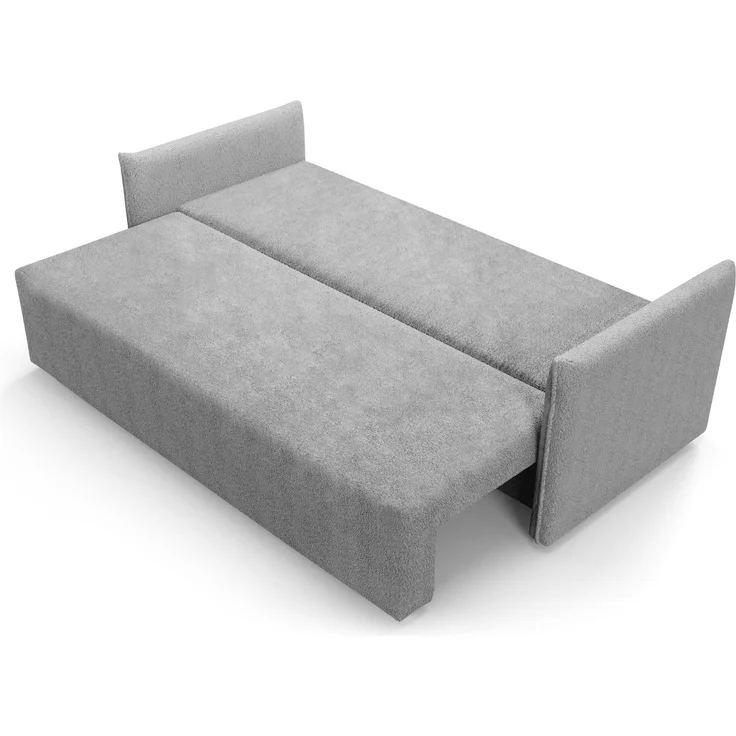Wohnero 24 Bianca Premium Schlafsofa 207x93 cm mit Bettkasten & Schlaffunktion – 191x142 cm Liegefläche, 3-Sitzer Design Sofa - Braun – Bild 4