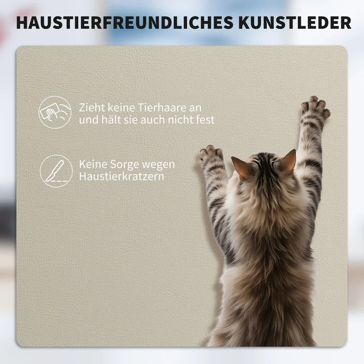 HOMCOM Bürostuhl, Kunstleder, Mehrschichtenplatte, Beige, 67 x 65 x 119 cm – Bild 6