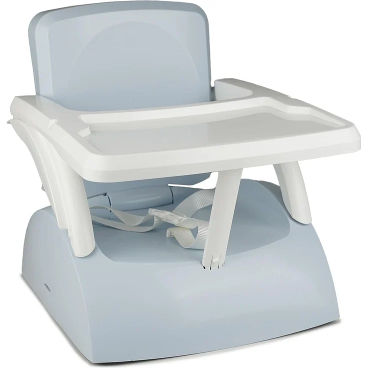 THERMOBABY - 2-in-1-Thermobaby YEEHOP Kinderstuhlerhöhung – 6-18 Monate – 3-Punkt-Sicherheitsgurt – abnehmbare Tablette – blaue Blume