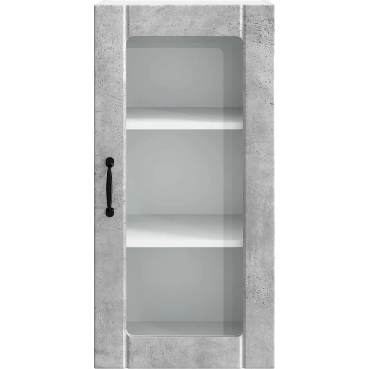 vidaXL Küchenschrank 2 pcs Beton Grau 40 x 31 x 80 cm Holzwerkstoff 885342 – Bild 7