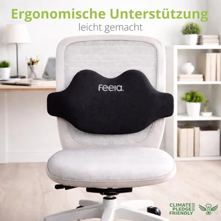 feela Rückenkissen Ergonomisches Rückenkissen – stützt Rücken & verbessert Haltung, Für Büro, Homeoffice & Zuhause – entspanntes Sitzen mit Komfort – Bild 7