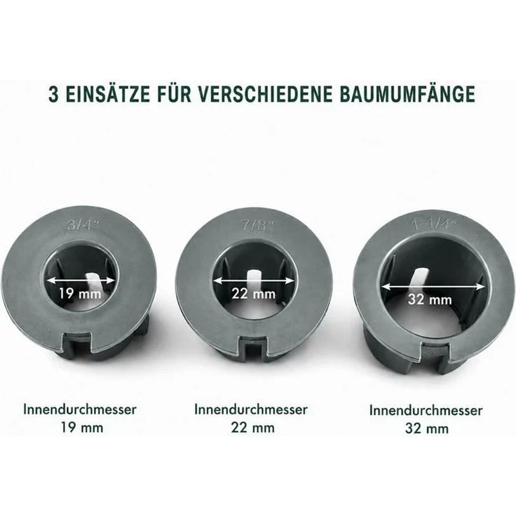 Koopman Christbaumständer Weihnachtsbaumständer Tannenbaumständer 19/22/32mm (Stück, 1-tlg, Packung), 3 Adapter, bis ca. 240cm, Kunststoff – Bild 4