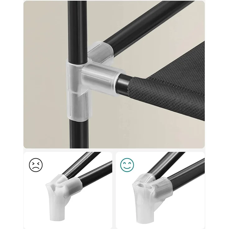 SONGMICS 10-stöckiges Schuhregal mit staubdichter Abdeckung, Schuhschrank, Schuhorganisator für bis zu 40 Paar Schuhe – Bild 7