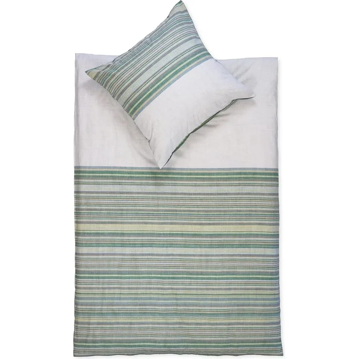 jilda-tex Bettwäsche Deep Ocean Stripes, Flanell, Flanell-Bettwäsche mit Streifen