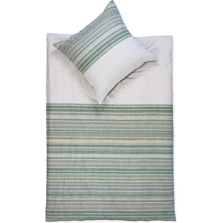 jilda-tex Bettwäsche Deep Ocean Stripes, Flanell, Flanell-Bettwäsche mit Streifen – Bild 1