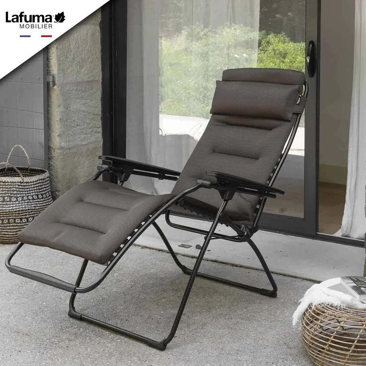 Lafuma Relax Liegestuhl RSX Clip XL Air Comfort Taupe braun LFM2059.7057 – Bild 2