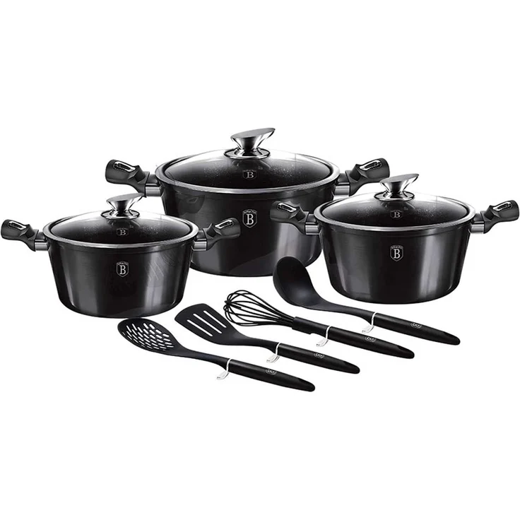 Berlinger Haus Berlinger Haus Topfset mit Granitbeschichtung 10 Elemente Carbon Pro BH6919 – Bild 4
