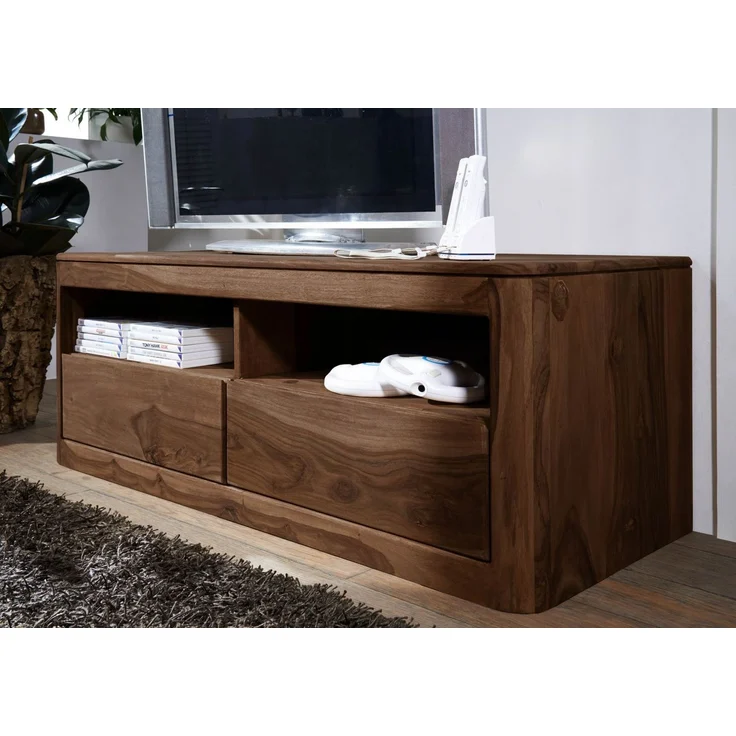 TV-Board Sheesham 128x50x49 smoked cherry gebeizt TORONTO #107 – Bild 4