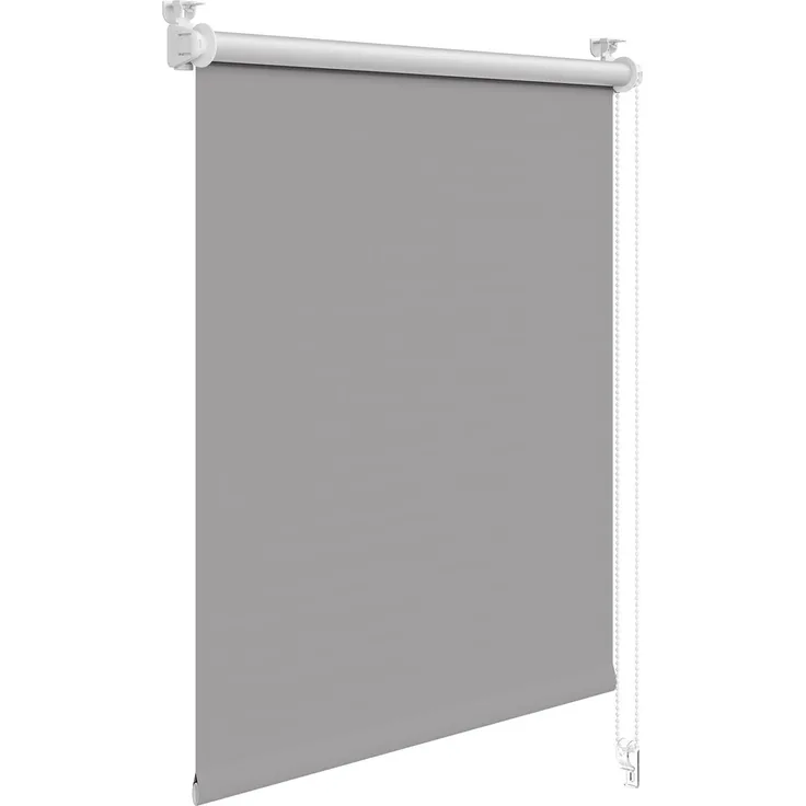 WOLTU Verdunkelungsrollo ohne Bohren, Thermo Verdunkelungsrollo mit Kette, Sichtschutz, für Türen und Fenster, 70 x 160 cm, Grau