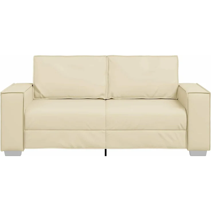 vidaXL Zweisitzer-Sofa Creme 180 cm Kunstleder 4105052 – Bild 2