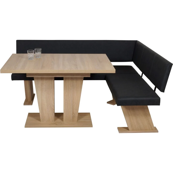 MSZ Design Eckbank Eckbankgruppe Essgruppe VERONA 181 x 150 cm Sonoma Eiche – Bild 4