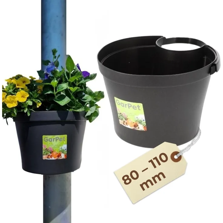 GarPet Blumentopf Blumentopf für Regenrohr Fallrohr Blumentopf Regenrohr Pflanzengefäß