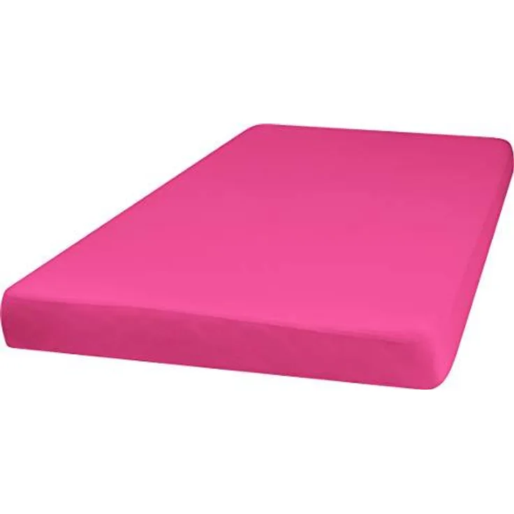 Playshoes Jersey-Spannbettlaken, Wasserdicht und Atmungsaktiv, 70x140 cm, pink, rosa